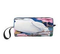 Pochette de voyage compacte à imprimé floral - Organiseur de poche léger, tissu Oxford 600D et rembourrage en mousse, essentiels de gym