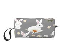 Pochette de voyage compacte à imprimé floral - Organiseur de poche léger, tissu Oxford 600D et rembourrage en mousse, essentiels de gym