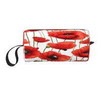 Pochette de voyage compacte à imprimé floral - Organiseur de poche léger, tissu Oxford 600D et rembourrage en mousse, essentiels de gym