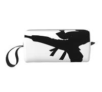Pochette de voyage compacte avec impression Taekwondo, tissu Oxford 600D et rembourrage en mousse, essentiels de gym