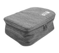 Pochette de Voyage Électronique Grise Grosse Capacité pour Appareils | Organisation, Protection Renforcée, Rangement Léger, Polyester, pour Caméras et Dispositifs en Voyage