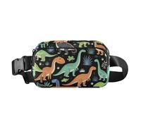 Pochette de voyage multi-poches pour les trajets quotidiens | Ceinture extensible à bandoulière pour festival, fête, rassemblement, dinosaures rétro