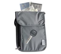 Pochette de voyage, sac de blocage de signal en nylon imperméable, porte-passeport antivol Faraday, sangle de cou, portefeuille de voyage sécurisé pour les aéroports, les vacances, les voyages