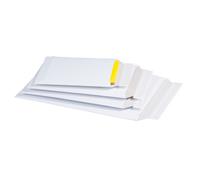 Pochette d'expédition, en carton rigide blanc,