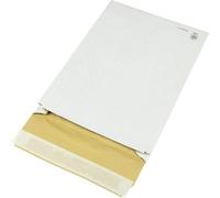 Pochette d'expédition matelassée K-Pack dimensions 229x324mm soufflet 50mm C4 blanc bande adhésive L324xBmm