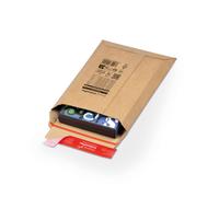 Pochette d'expédition postal robuste en carton kraft brun ondulé - 185 x 270 mm - Lot de 20