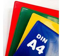 Pochette d'identification souple magnétique A4 - Pochette transparente pour documents A4 en PVC munie d'un aimant, Couleur: Transparent