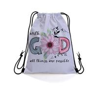 Pochette Dieu Sac Rangement Camping 36x42cm | Sac de Sport avec Cordon de Serrage Gym Sac pour Voyage Piscine Cadeau d'Halloween