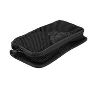 Pochette d'insertion modulaire, étui de téléphone extérieur, organiseur en maille zippée, rangement compact pour outils, design de transport durable, nylon noir, idéal pour les voyages, le camping, la
