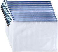 Pochette Document Plastique Inf A4/A5 24 Sachets Zip Transparents