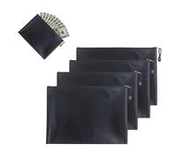 Pochette Document Voyage A5 - P ochette de Rangement Zippée en Toile d'Oxford Imperméable et Renforcée - Organisateur de Fichiers et Documents - Pochette pour Billets de Banque et Carte