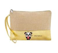 Pochette dore maquillage stylo pochette panda LOL MDR