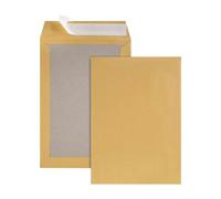 Pochette dos carton kraft brun 120 g GPV 229 x 324 sans fenêtre - Boîte de 100