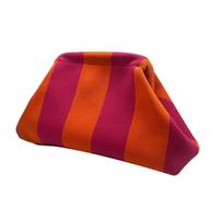 Pochette Dumpling Bag,Pochette tricotée Crochet tissé, fermeture Kiss Lock | Sacs à main Pochette Dumpling Décontracté Été Vacances à la plage Resort Croisière tropicale Bohème W nd Escapade F