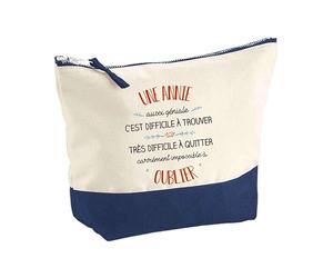 Pochette d'une Annie Aussi Géniale | Idée Cadeau pour Collègue Travail Retraite Trousse Grand Format Maquillage Toilette