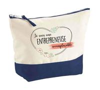 Pochette D'une Entrepreneuse Irremplaçable Idée Cadeau Pour Collègue Travail Retraite Trousse Grand Format Maquillage Toilette
