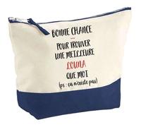 Pochette D'une Louna Ça N'existe Pas Idée Cadeau Pour Collègue Travail Retraite Trousse Grand Format Maquillage Toilette
