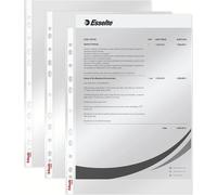 Pochette Economy Esselte DIN A4 PP transparent 0,04 mm ouverte en haut 100 pochettes