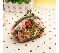 Pochette élégante pour femme - Motif floral - Rétro - Petit sac à main pour occasions festives, soirées avec design élégant (taille unique)