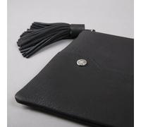 Pochette en cuir Antarès London Noir 24x16 cm
