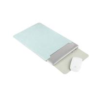 Pochette en cuir et tapis de souris 2 en 1 pour XiaoMi Macbook Air,housse pour ordinateur portable, Retina Pro, - For MacBook Air 13 A1466 - vert