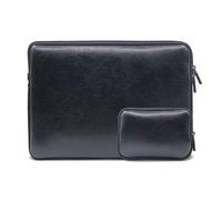 Pochette en cuir étanche pour ordinateur portable, étui pour ordinateur portable et adaptateur d'alimentation pour nouveau MacBook Air 13 A1932/MacBook Pro 13 2019 2018 - nègre