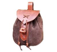 Pochette en Cuir médiéval avec Cordon de Serrage en Cuir Sac de Taille Porte-Monnaie en Cuir Pochette de Ceinture Vintage pour Femmes Filles