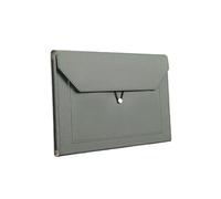 Pochette en Cuir Pour Documents Portable,A4 Sacoche à Documents Commerciaux,PU Porte Documents,Package de Fichiers,Organisateur de Documents,Imperméable,Unisexe,Travail et Les études (Vert Clair)