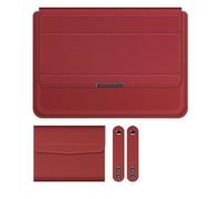 Pochette en cuir PU for ordinateur portable, pochette for tablette, adaptée à Samsung Galaxy Tab S9 / Plus/Ultra 2023, pochette universelle avec support pliable(Burgundy,S9 Ultra 14.6inch)