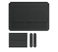 Pochette en cuir PU for ordinateur portable, pochette for tablette, adaptée à Samsung Galaxy Tab S9 / Plus/Ultra 2023, pochette universelle avec support pliable(Black,S9 Ultra 14.6inch)