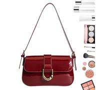 Pochette En Cuir PU - Sac À Main Sous Le Bras Pour Femme | Souple Bandoulière Décontractée | Petit Fourre-Tout Style Hobo Pour Shopping Travail Et Soirées