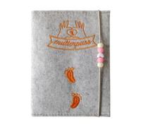 Pochette en feutre pour certificat de maternité allemand pouvant contenir des images de chèques pour carte d'assurance hospitalière pour nouveau-nés