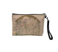 Pochette en Lin - Art Nouveau Gypsy Nymphe Elegant Moderne Decoratif Design Print - Trousse Maquillage en Toile Aspect Lin - Trousse de Toilette - 23,5 x15 cm