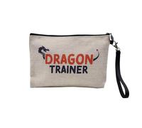 Pochette en Lin - Dragon Trainer Child Movie Myth Dream - Trousse Maquillage en Toile Aspect Lin - Trousse de Toilette - 23,5 x15 cm