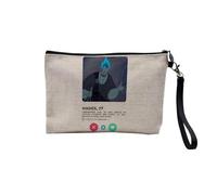 Pochette en Lin - Hades Enfer Réseau Social Rencontre Amour - Trousse Maquillage en Toile Aspect Lin - Trousse de Toilette - 23,5 x15 cm