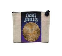 Pochette en Lin - HODL Gang Crypto Currency Trading Blockchain Finance Business Bitcoin Humour Meme - Trousse Maquillage en Toile Aspect Lin - Porte Monnaie - 15 x10 cm