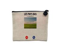 Pochette en Lin - Les Pays-Bas m'appellent Paysage Cliché - Trousse Maquillage en Toile Aspect Lin - Porte Monnaie - 15 x10 cm