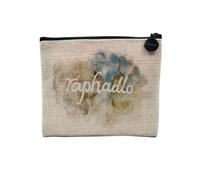 Pochette en Lin - Raphael Signature Peinture Célèbre Artiste Renaissance Architecture Peintre - Trousse Maquillage en Toile Aspect Lin - Porte Monnaie - 15 x10 cm