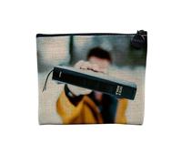 Pochette en Lin - Sainte Bible Religion Chretien Catholique - Trousse Maquillage en Toile Aspect Lin - Porte Monnaie - 15 x10 cm