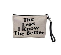 Pochette en Lin - The Less I Know The Better Sneakerhead Collection Shoes Hobby Kicks Sneakers Streetwear - Trousse Maquillage en Toile Aspect Lin - Trousse de Toilette - 23,5 x15 cm