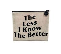 Pochette en Lin - The Less I Know The Better Sneakerhead Collection Shoes Hobby Kicks Sneakers Streetwear - Trousse Maquillage en Toile Aspect Lin - Porte Monnaie - 15 x10 cm