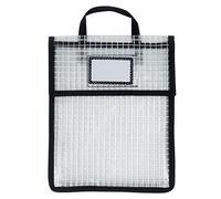Pochette en maille zippée - Pochette pour fournitures artisanales, sac d'école pour | Sac transparent pour documents d'étudiant avec poignée, pochette multifonction pour la maison et l'école