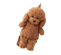 Pochette en peluche douce Sac à main réglable réaliste en forme de chien