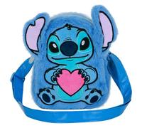 Pochette en peluche enfant Karactermania Disney Stitch Heart Bleu TU