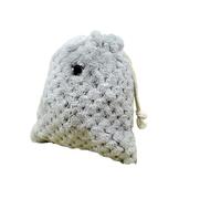 Pochette en peluche pour hamsters et hérissons Blanc 16 x 18 cm