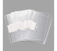 Pochette en polyéthylène, organiseur de documents format A4, pochette transparente pour une organisation facile, qualité d'archivage garantissant