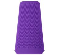 Pochette en Silicone résistante à la chaleur, outil de rasage et de coiffure, sac de rangement à antidérapante, support en fer à friser (Violet)