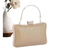 Pochette en strass, sac à main formel à paillettes - Pochette de mariage avec chaîne et poignée - pour fête présente un artisanat d'embde mariage, bal, banquet, cérémonie, date, fiançailles, événement