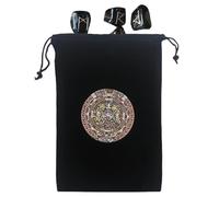 Pochette en velours pour tarot 12 x 17,5 cm - Sac de rangement doux avec cordon de serrage | Organiseur multifonction pour jeux de dés et bijoux, souvenirs, sac cadeau élégant pour outils spirituels