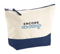 Pochette Encore Un Rang - Pouch - Idée Pochette Rangement Cadeau Anniversaire Fête Original Famille Travail Départ Collègue Retraite Noël. - Bleu&Bleu - 2